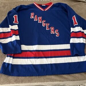 VTG Athletic‎ Knit New York Rangers Hockey Jersey #1 Eddie Giacomin Mens XXL
